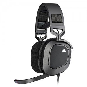 CORSAIR HS80 RGB USB 7.1채널 게이밍 헤드셋 (블랙, 정품)