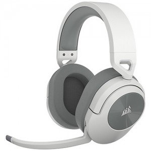CORSAIR HS55 무선 블루투스 게이밍 헤드셋 (화이트, 정품)