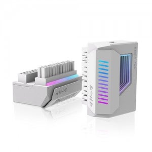 EZDIY-FAB SHIELD ATX 24핀 ARGB 180도 어댑터 (화이트)