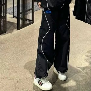 아디다스 오리지널 레이서 우븐 트레이닝 트랙 팬츠 블랙 JM8039