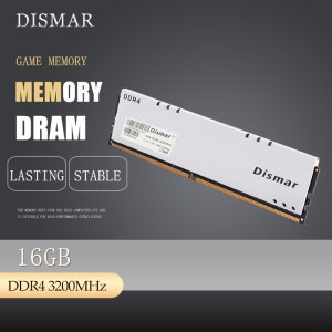 Dismar DDR4 16GB 3200Mhz 25600 1.5V UDIMM 데스크탑 PC RAM과 호환되는 흰색 색상