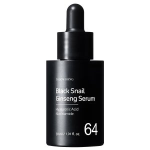블랙 스네일 인삼 세럼 30ml 국내산 4년근 금산 인삼수 64% 달팽이 뮤신 미백 주름