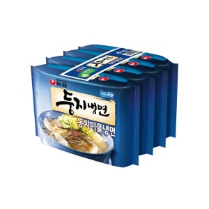 농심 둥지냉면 동치미물냉면 멀티팩 161g x 4봉지 / 봉지라면
