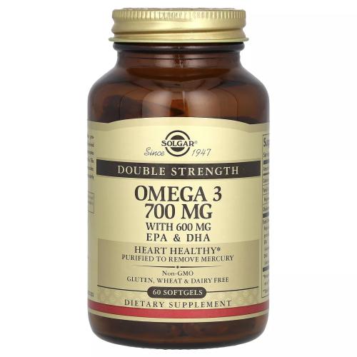 솔가 <b>오메가3</b> 더블 스트렝스 <b>700</b><b>mg</b> 소프트젤 60정 [<b>해외</b>]