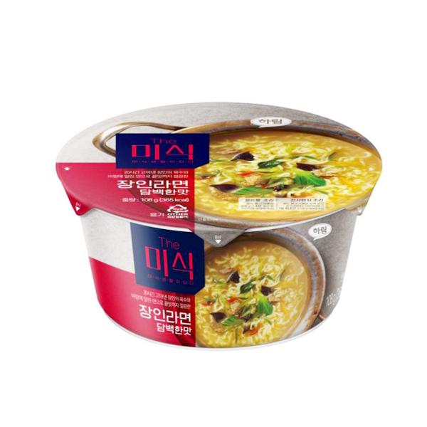 산업 The미식 장인라면 담백한맛 컵