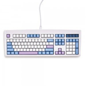 QSENN DT35 104 8K 풀윤활 가스켓 기계식 블루퍼플 (저소음 바다소금축)