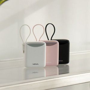 [보조배터리] 보바 고속충전 일체형 미니 보조배터리 10000mAh