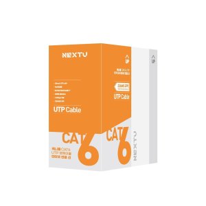 넥스트유 케니롤 CAT6 UTP 랜선 인터넷 연결 케이블 100M UTP6100 RED