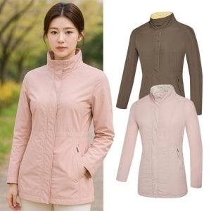 [콜핑] 콜핑 여성 봄 부드러운 터치감 등산 경량 중기장 바람막이 자켓 KSC625RJ0W