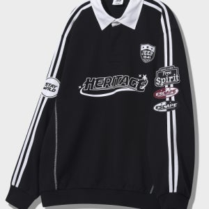 [지프] RUSH 트랙 카라 맨투맨 (JQ5TSU821BK) JQ5TSU821BK