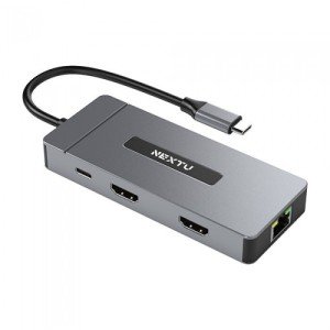 넥스트유 넥스트유 유이반 7IN1 USB C타입 멀티포트 허브 2371TCH-DUAL (인증판매)