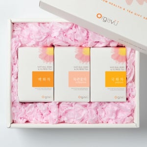오가뷰 오가뷰 프리미엄 3종 꽃차선물세트 I 백화차 목련꽃차 국화차