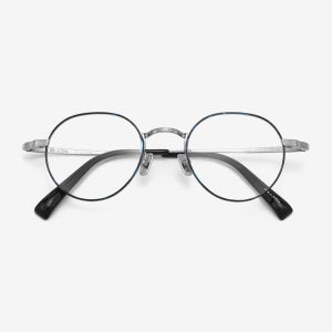 에트라 할시 안경테 블루 톨토이즈 & 실버 베타티타늄 HALSEY C5 47mm