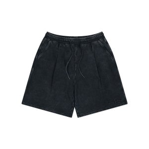 [경민 Pick]피그먼트 워싱 스웻 숏팬츠 차콜