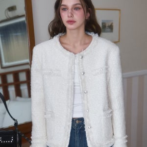[로제프란츠] Glory Wool Tweed Jacket [Ivory] 5010518636