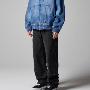 [디키즈] 스톤워시드 덕 캔버스 더블니 팬츠 Black DK0A4XGOC40