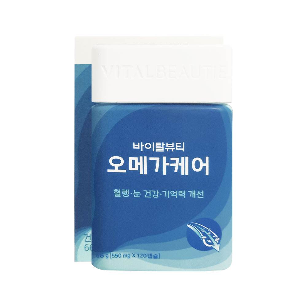 바이탈뷰티 오메가케어 550mgX120캡슐  1개  120정