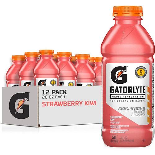 게토레이 래피드 <b>일렉트로라이트</b> 음료 스트로베리 키위 591ml 12개