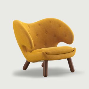 House of Finn Juhl THE PELICAN CHAIR (With Buttons) (Upholstery Material - Watercolour) 152716279483