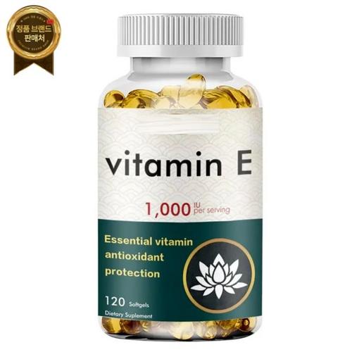 <b>Vitamin E</b> 1000IU <b>아이언맥스</b> 120 소프트젤 비 GMO 필수 - 보호