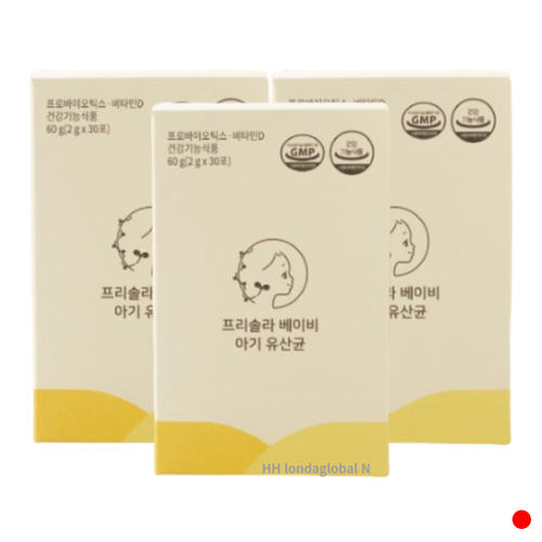 <b>프리솔라</b> 베이비 <b>아기</b> 유산균 비타민D 분말 30포 X3