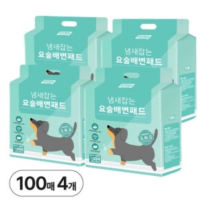 페츠모아 냄새잡는 요술 배변패드 표준형 100매 4개