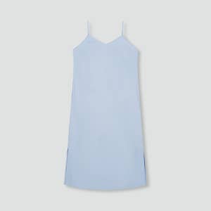 [자주] 여 리넨 블렌디드 뷔스티에 원피스 - 스카이블루 (J135201108)