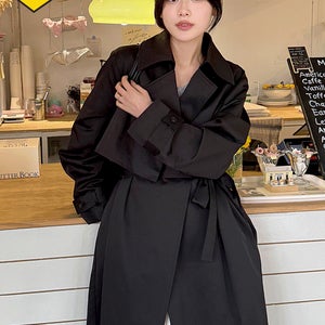 (무료배송) 코치더블트렌치롱코트
