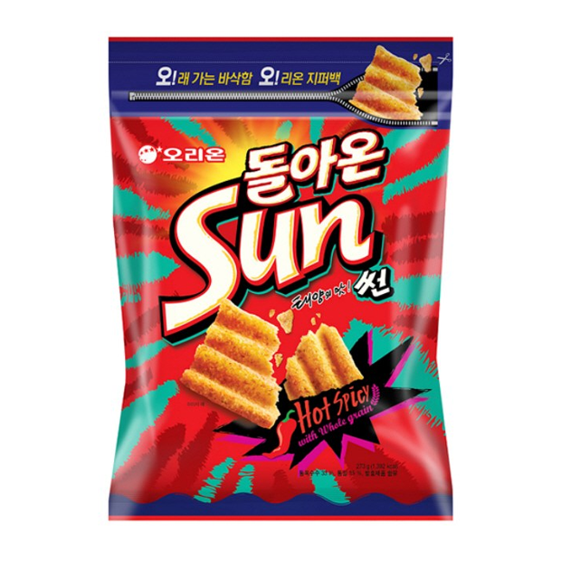 Orion Sun Chips "Taste of the Sun!" Zipper Bag Hot Spicy, 273g, 1 pc