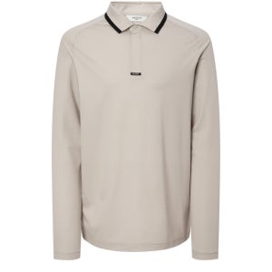 [헤지스 골프] 베이지 남성 에리 긴팔 카라티 HUTS5A211I2