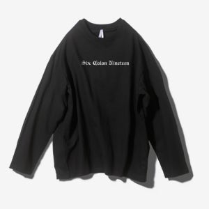 [팬쇼] SIX COLON NINETEEN OVER FIT LONG SLEEVE - BLACK F7S-LS-RG201-BK