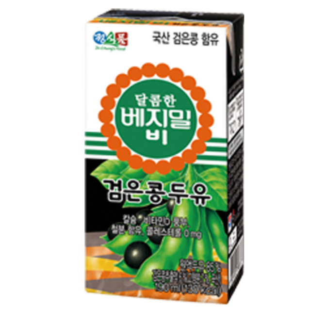 달콤한 베지밀 비 검은콩 두유 제품 이미지