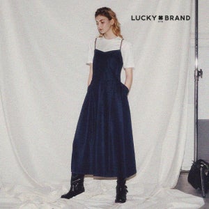 럭키브랜드 데님 뷔스티에 원피스 1종