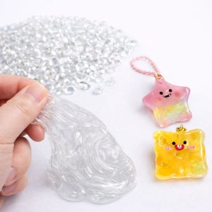 말랑플라 투명 물에 녹는 플라스틱 물라스틱 키링 만들기 미술 재료