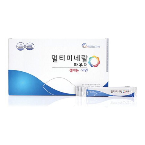 <b>라이트팜텍</b> 멀티미네랄파우더 90포 3개 10가지 미네랄 듬뿍  1세트