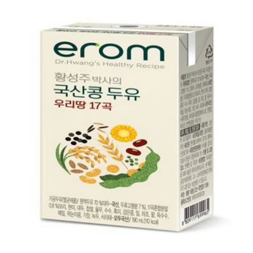 황성주 박사의 국산콩 두유 검은콩과 17곡 제품 이미지