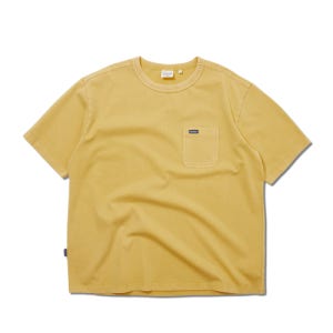 [펜필드] 워시드 베이직 포켓 반팔티 옐로우_FR2KT13U FR2KT13U