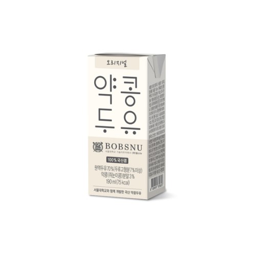 <b>한미헬스케어</b> 밥스누 약콩두유 오리지널, 190ml, 24개