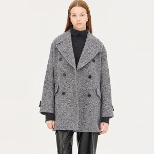 [시슬리]2024 WINTER 루뱅 헤링본 더블 코트 SACT48461DG