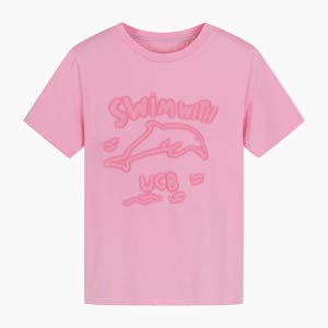 [베네통]2025 SUMMER [Online Exclusive] 돌핀 실켓 반팔 티셔츠 BATSE8531PK