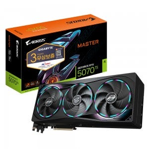 GIGABYTE AORUS 지포스 RTX 5070 Ti MASTER D7 16GB 피씨디렉트
