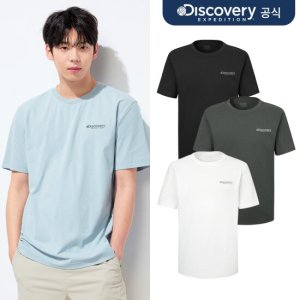 [디스커버리] 남성 에버딘 스몰로고 반팔티셔츠 6종 택1 DMRS63053-SET