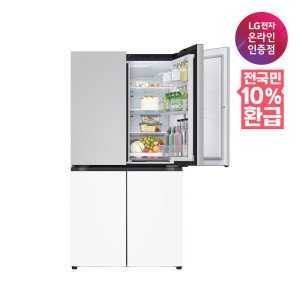 LG전자 (으뜸효율 대상) LG 디오스 오브제컬렉션 매직스페이스 냉장고 T875MRH111 1등급 870L 4도어냉장고