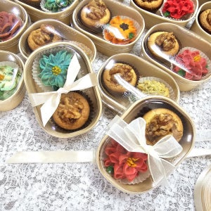 꽃앙금호두타르트 웨딩 돌 간식답례품 가벼운선물 어른선물, 셀럽쿠키