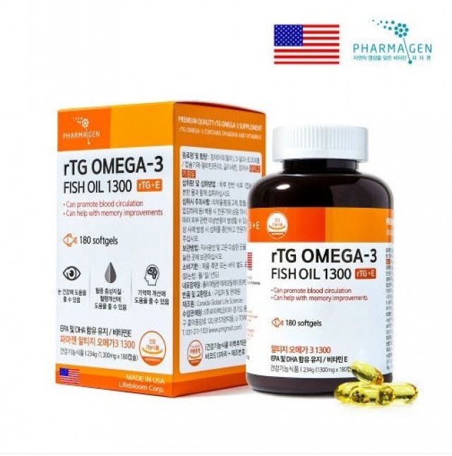 파마젠 알티지 <b>오메가3</b> RTG 엔초비 <b>오메가3</b> 피쉬오일 멸치 <b>오메가쓰리</b> 180캡슐