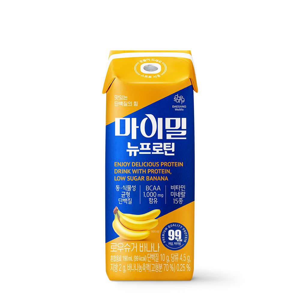 마이밀 뉴프로틴 로우슈거 바나나 제품 이미지