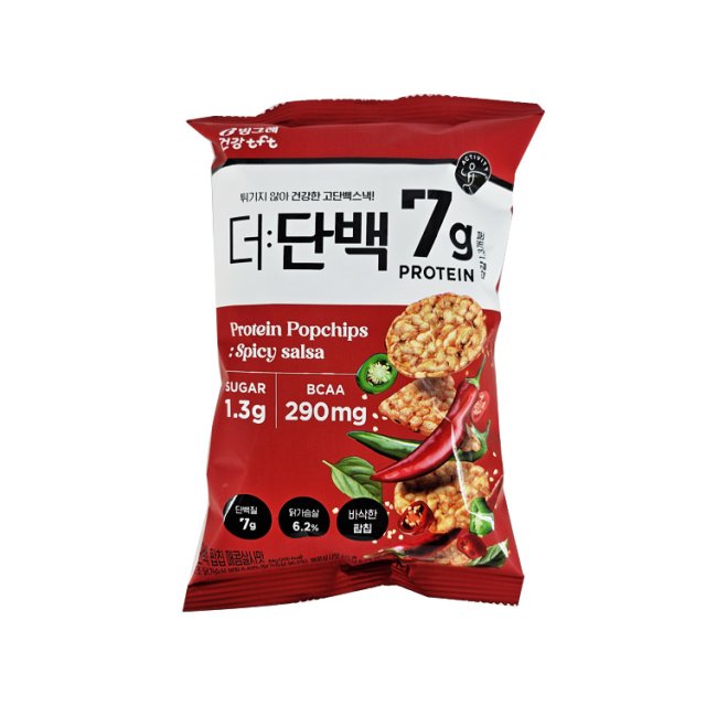 더단백 팝칩 매콤살사맛 제품 이미지