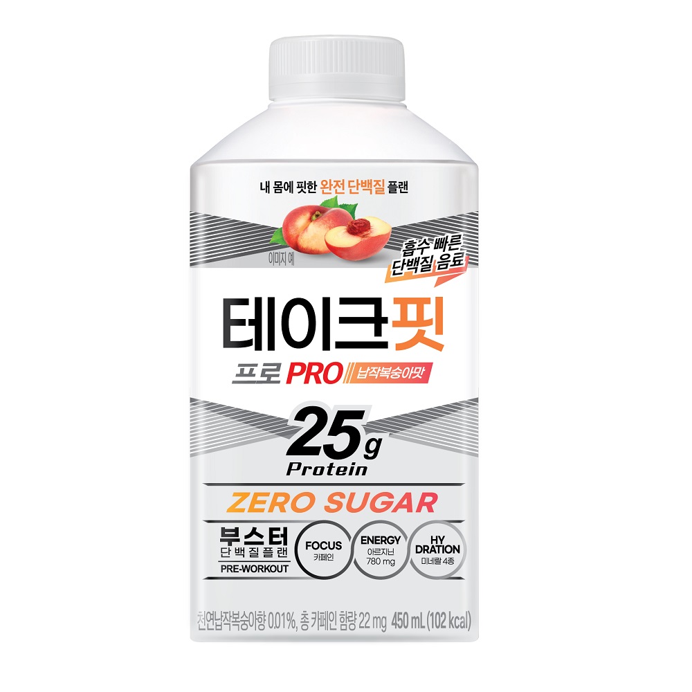 테이크핏 프로 납작복숭아맛 제품 이미지