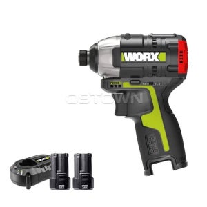 웍스 WU132 충전 임팩트 드라이버 12V 2.0Ah 2팩 전장125mm 3단조절 경량형 BL