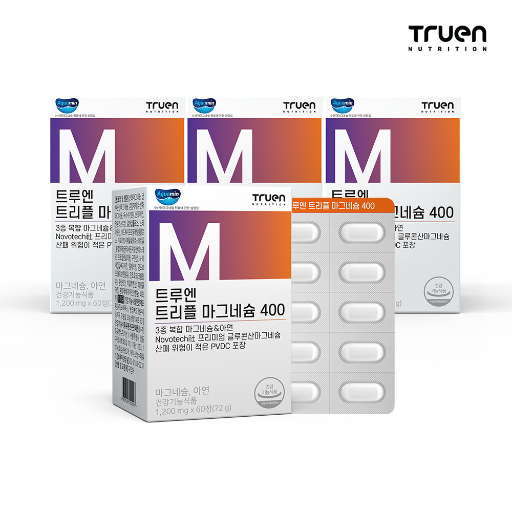 [4박스] <b>트루엔</b> 트리플 <b>마그네슘</b> 400